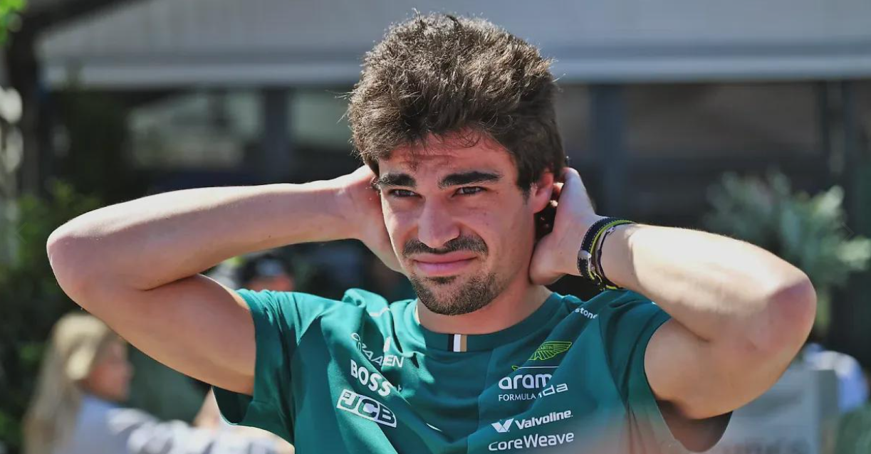 Lance Stroll preparing for competition during a Formula 1 race weekend with Aston Martin team support