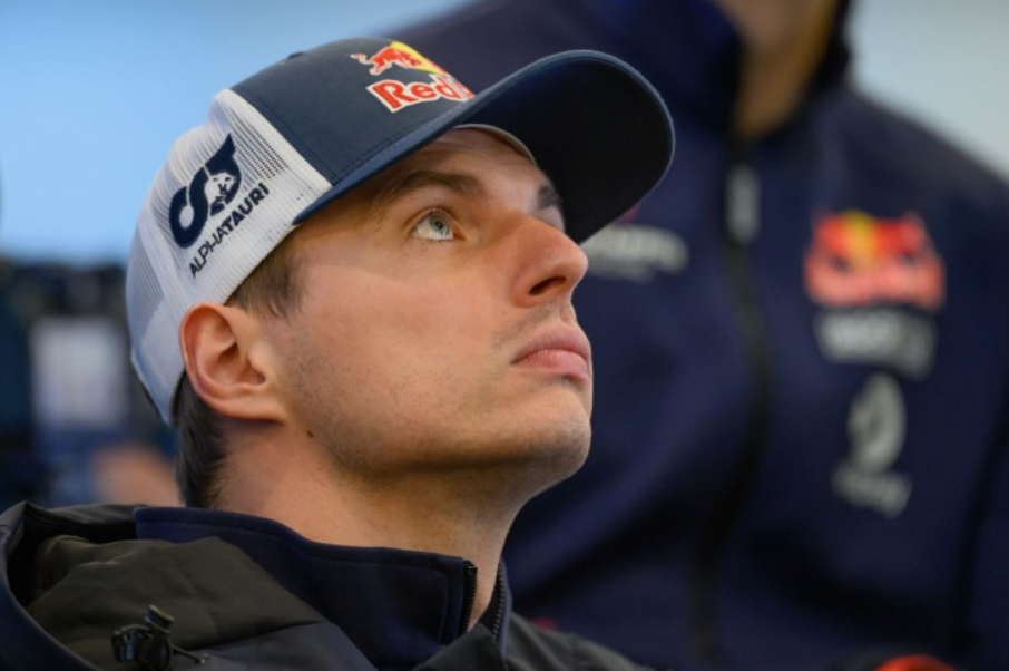 Race car from Max Verstappen’s team competing in endurance racing