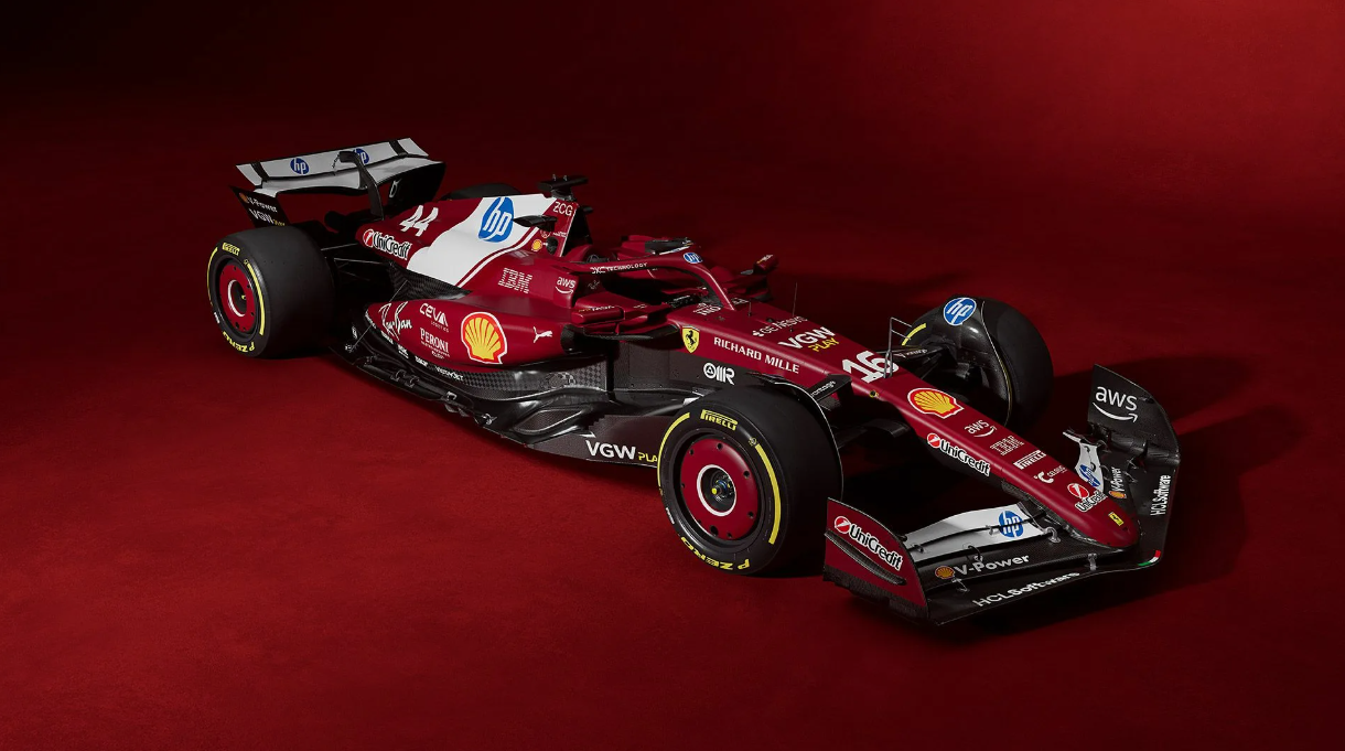 Modern Formula 1 car symbolizing the use of sustainable technologies and cleaner fuels in the future of motorsport.