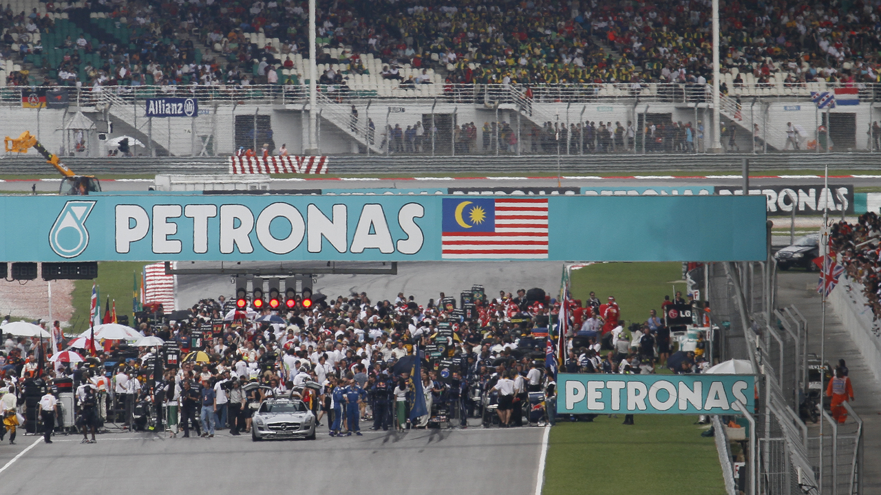 O grilă de start de Formula 1