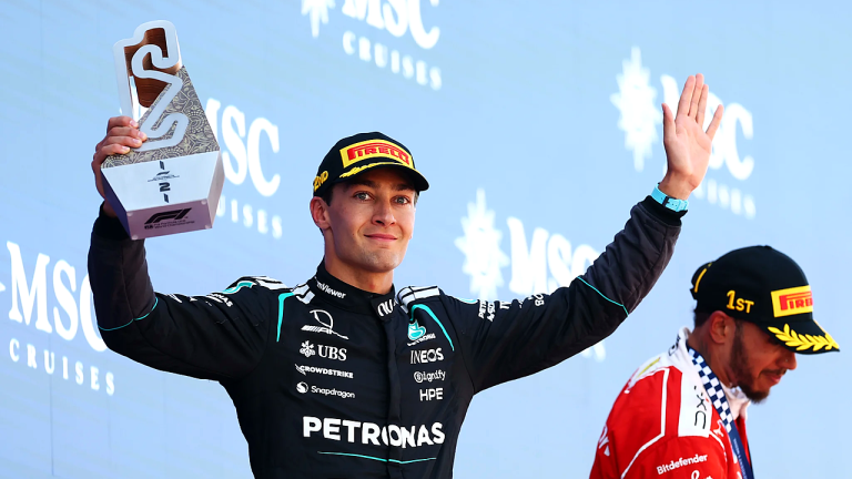 Russell Warns Mercedes About Ferrari After Tough Barcelona Podium