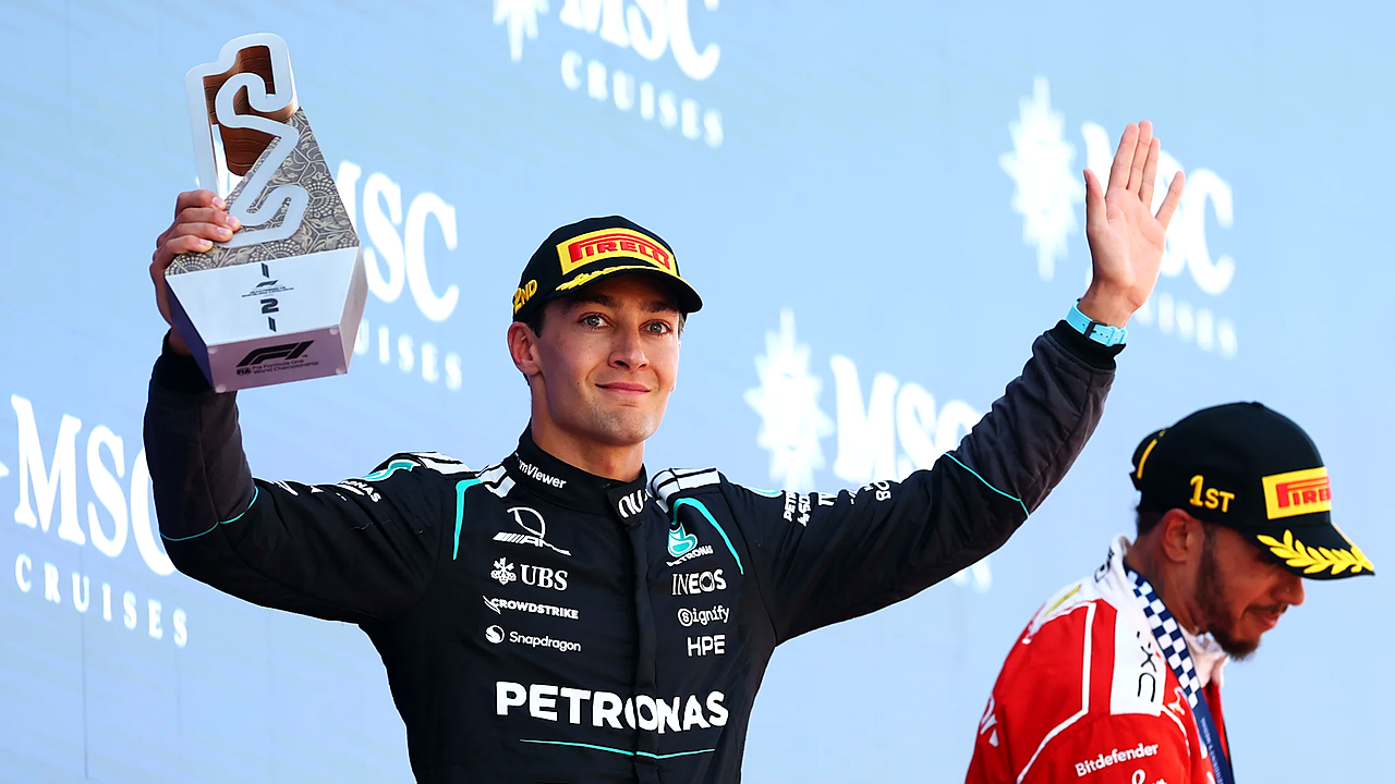 Russell Warns Mercedes About Ferrari After Tough Barcelona Podium