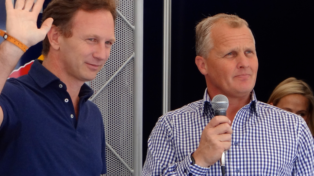 Christian Horner at a motorsport event