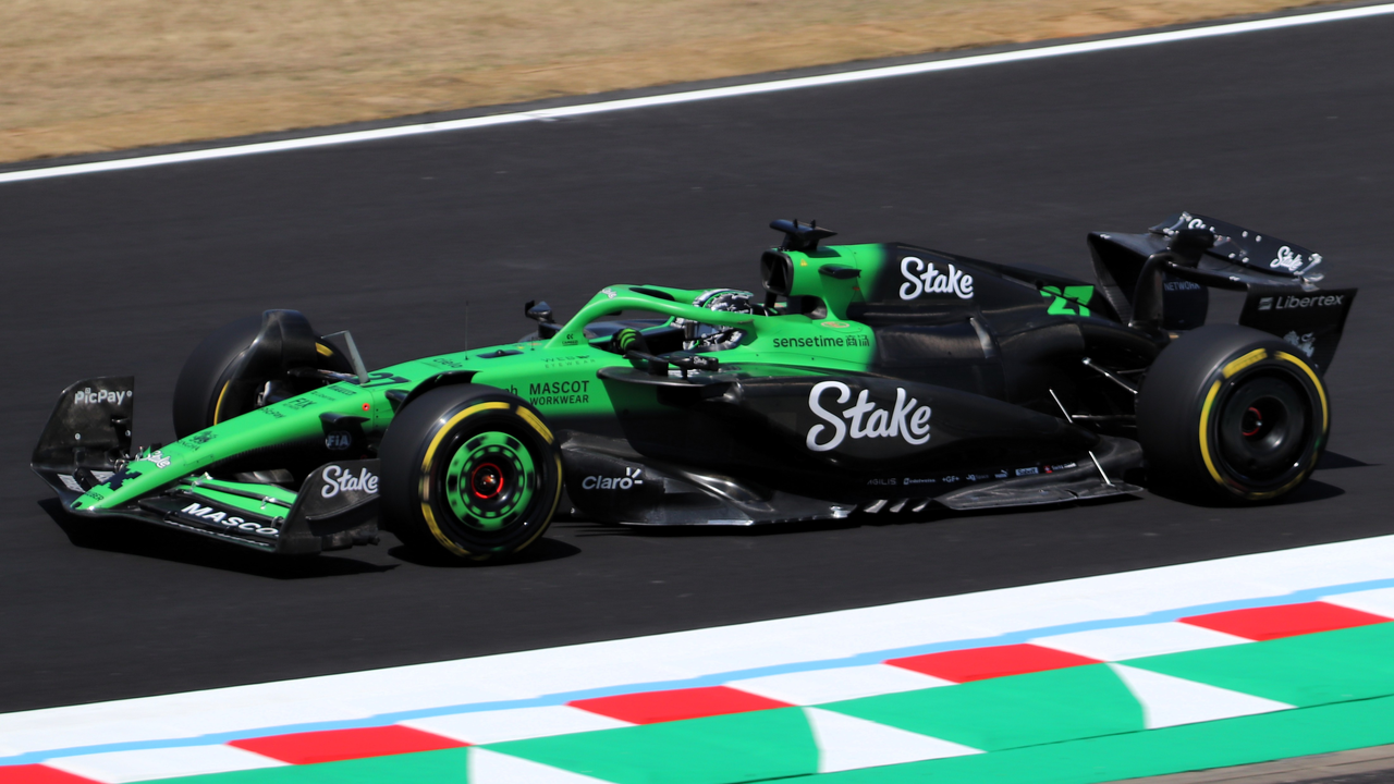 Nico Hulkenberg on track