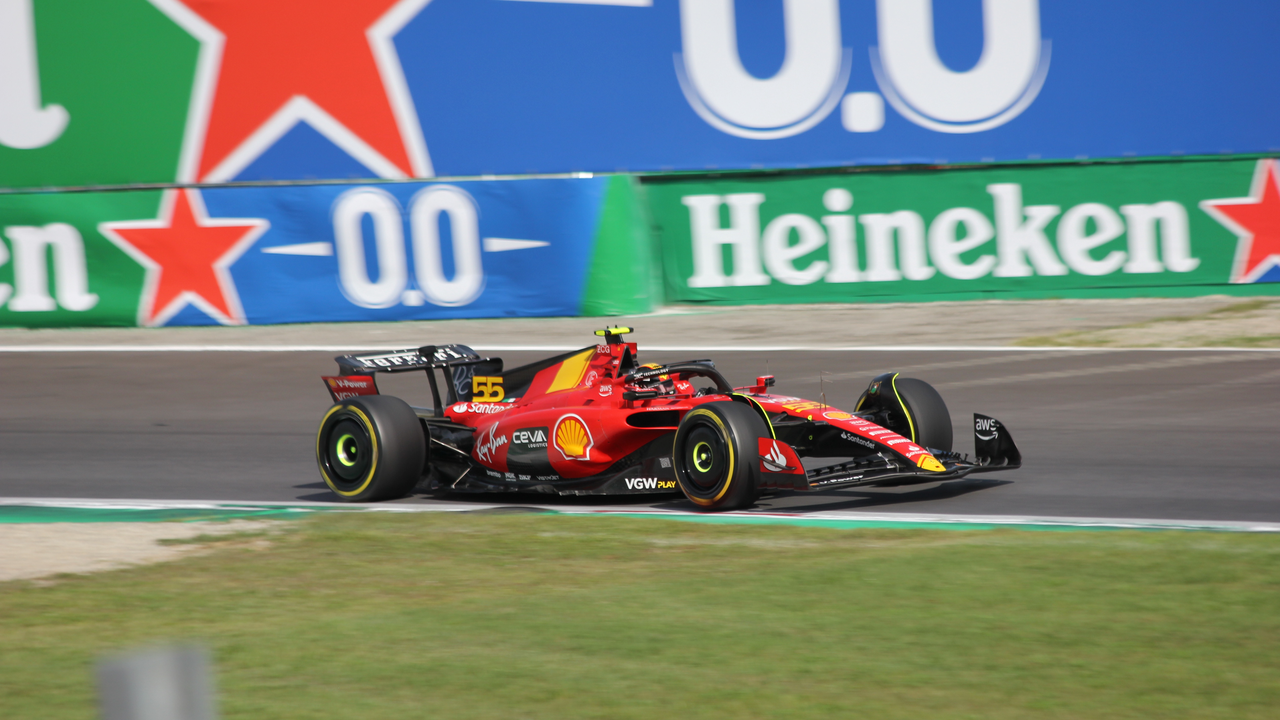 Carlos Sainz during his Ferrari years
