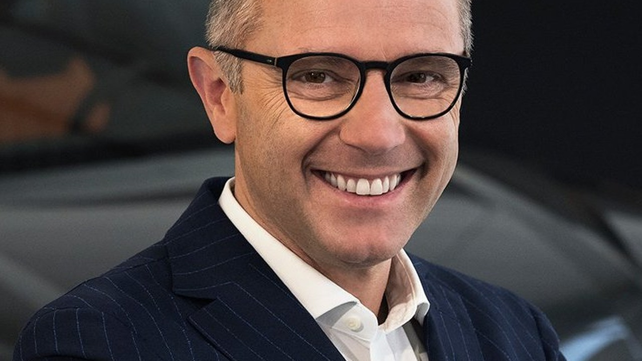 Formula 1 chief Stefano Domenicali smiles during a public appearance